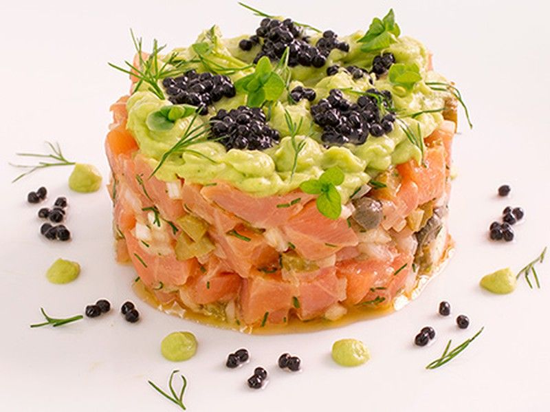 Tartar de salmón y aguacate