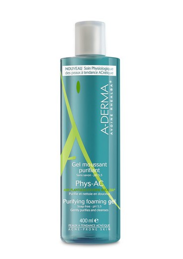 A-Derma Phys-AC Gel Espumoso Limpiador Purificante 400ml