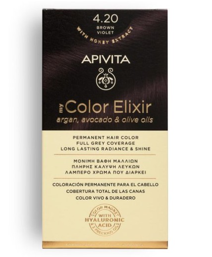 Apivita Tinte Castaño Violeta Nº4.20