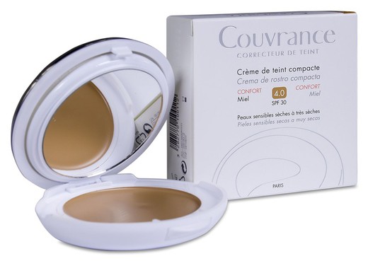 Avène Couvrance Base de Maquillaje Compacta Mate Miel 4.0 SPF30+ 10g
