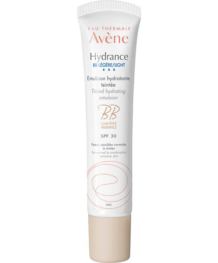 Avène Hydrance BB Ligera Emulsión Hidratante con Color SPF30+ 40ml Pieles Sensibles, Normales o Mixtas