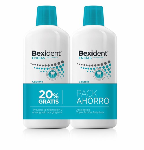 Bexident Encías Uso Diario Colutorio Duplo 2x500ml