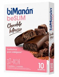 BiManán Beslim Chocolate Intenso 10 Barritas