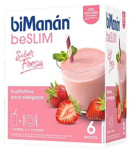 BiManán Beslim Fresa 6 Batidos