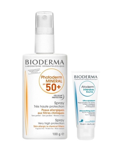 Bioderma Photoderm Mineral SPF50 100ml + Atoderm Intensive Baume 75 ml