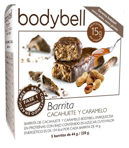 Bodybell Barrita Cacahuete y Caramelo