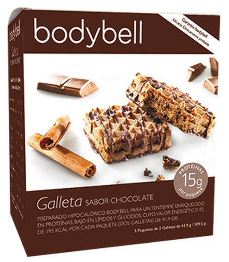 Bodybell Galletas Sabor Chocolate 5 Unidades