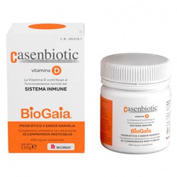 Casenbiotic Vitamina D Sabor Naranja 30 Comprimidos Masticables