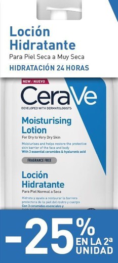 CeraVe Duplo Loción Hidratante Para Piel Seca a Muy Seca 2x473g