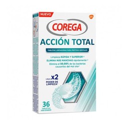 Corega Acción Total Limpieza Diaria 36 Tabletas