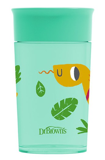 Dr. Brown's Vaso 360 Sin Boquilla Verde 300ml