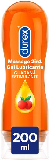 Durex Play Massage 2 en 1 Gel Lubricante Estimulante Guaraná 200ml