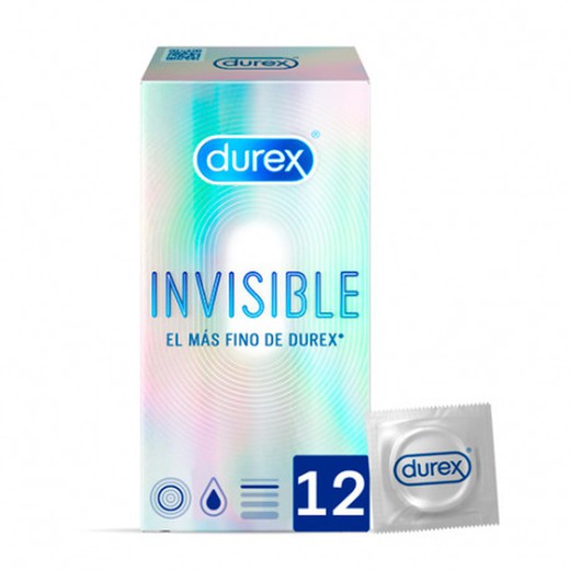 Durex Preservativos Invisible Extra Sensitivo 12uds