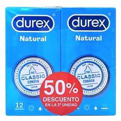 Durex Preservativos Natural Duplo 2x12uds