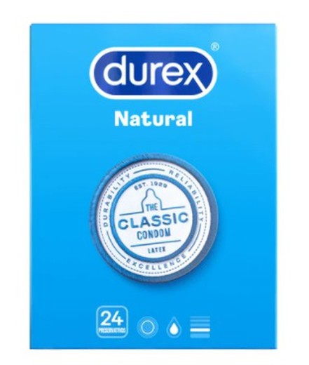 Durex Preservativos Natural Plus 24uds