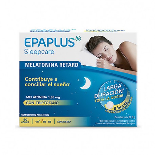 Epaplus Sleepcare Melatonina con Triptófano 60 Comprimidos