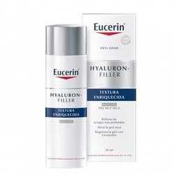 Eucerin Hyaluron-Filler Textura Enriquecida Crema de Noche Piel Muy Seca 50ml