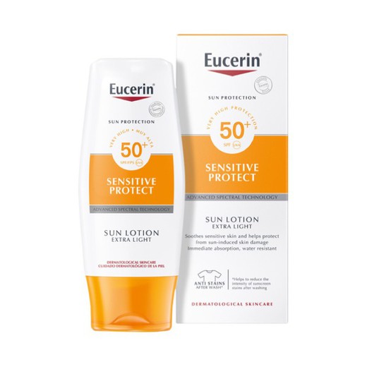 Eucerin Loción Solar Extra Light Sensitive Protect SPF50+ 150ml