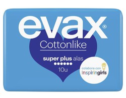 Evax Cottonlike Super Plus Compresa con Alas 10 Unidades
