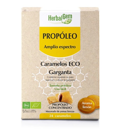Herbalgem Caramelos Propóleo Bio 24 comprimidos