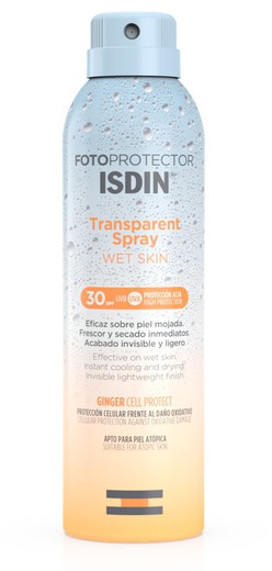 Isdin Fotoprotector Wet Skin Spray Transparente SPF30+ 250ml