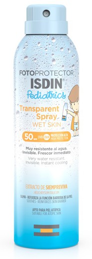 Isdin Transparent Spray Wet Skin Pediatrics SPF50 250ml