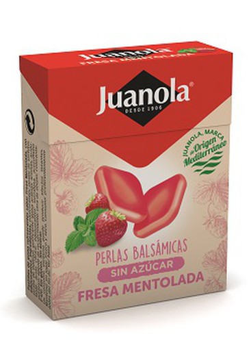 Juanola Perlas Balsámicas Sin Azúcar Fresa Mentolada 25g