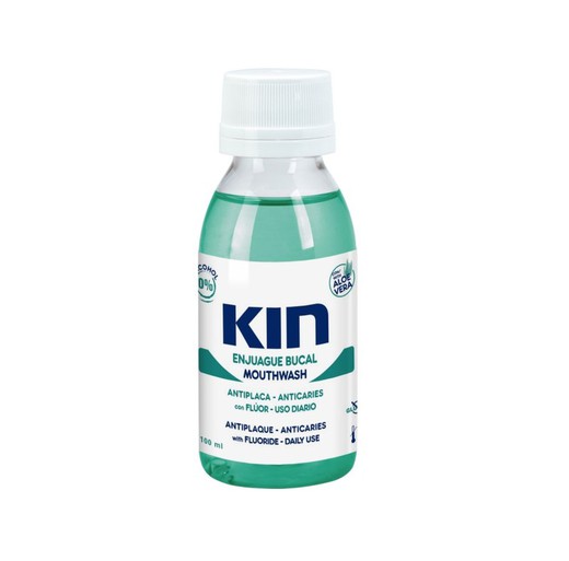 Kin Enjuague Bucal Anticaries con Aloe Vera Formato Viaje 100ml