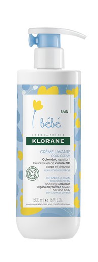 Klorane Bebé Crema Limpiadora Cold Cream 500ml