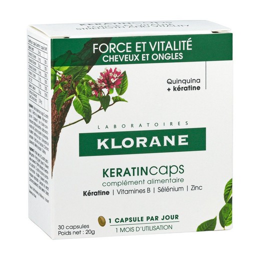 Klorane Keratincaps 30 Capsulas