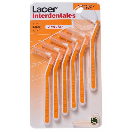 Lacer Cepillo Interdental Angular Extrafino Suave 6 Unidades