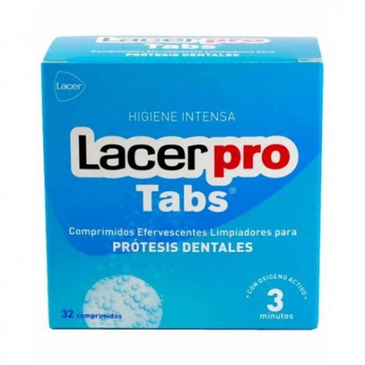 Lacer Protabs Limpieza Protesis Dental 32 Comprimidos