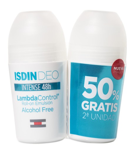 Isdin Lambda Control Desodorante Roll-On Sin Alcohol Duplo 2x50ml