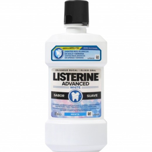 Listerine Advanced Dientes Blancos Sabor Menta Suave 500ml