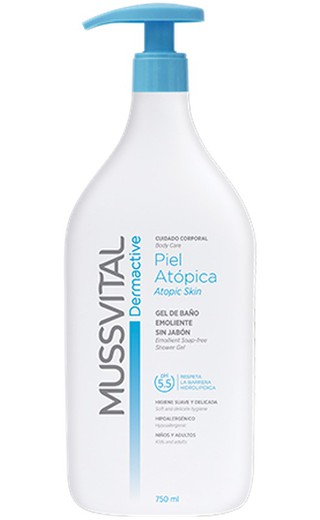 Mussvital Dermactive Gel de Baño Piel Atópica 750ml