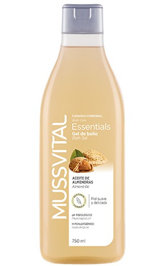 Mussvital Essentials Gel de Baño Aceite de Almendras 750ml