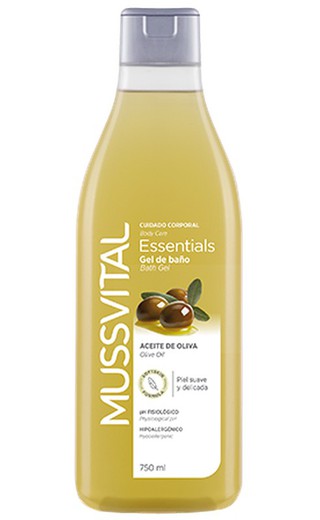 Mussvital Essentials Gel de Baño Aceite de Oliva 750ml