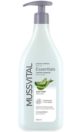 Mussvital Essentials Loción Corporal Aloe Vera 400ml