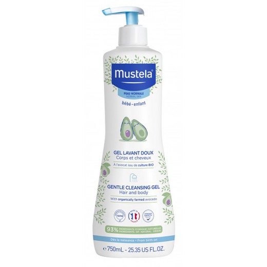 Mustela Gel de Baño Suave para Cabello y Cuerpo 750ml