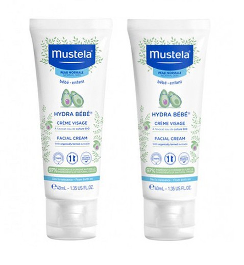 Mustela Hydra Bebé Crema Facial Duplo 2x40ml