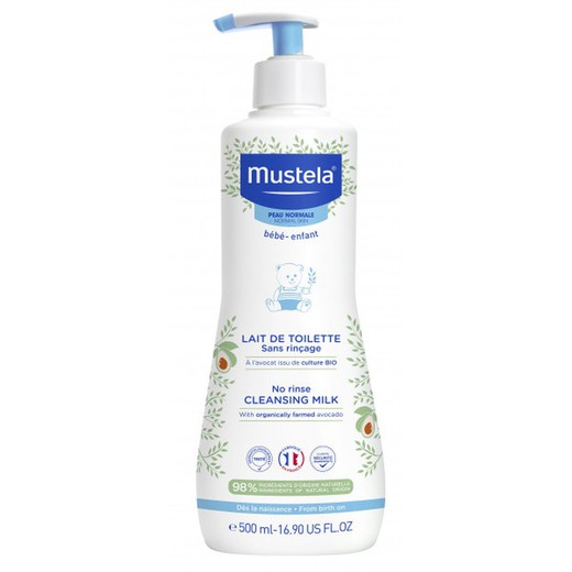 Mustela Leche Limpiadora Sin Aclarado 500ml