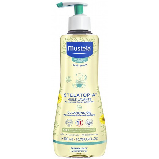 Mustela Stelatopia Aceite de Baño y Ducha 500ml