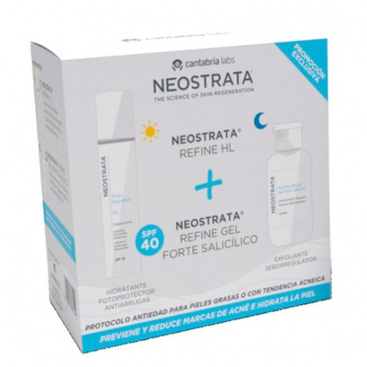 Neostrata Pack Gel Forte Salicílico 100ml + Hidratante SPF40 50ml