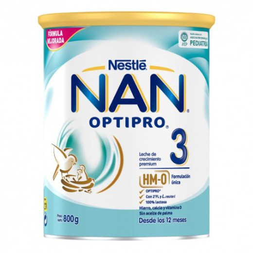 Nestlé Nan Optipro 3 Leche Crecimiento 800g