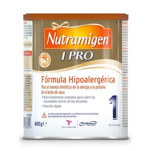 Nutramigen 1 PRO Fórmula Hipoalergénica 400g (Dietoterapéutico)