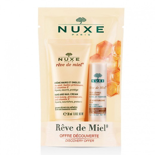 Nuxe Kit Crema de Manos y Uñas + Stick Labial Hidratante