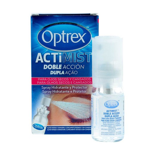 Optrex ActiMist Spray Hidratante y Protector Doble Acción Ojos Secos y Cansados 10ml