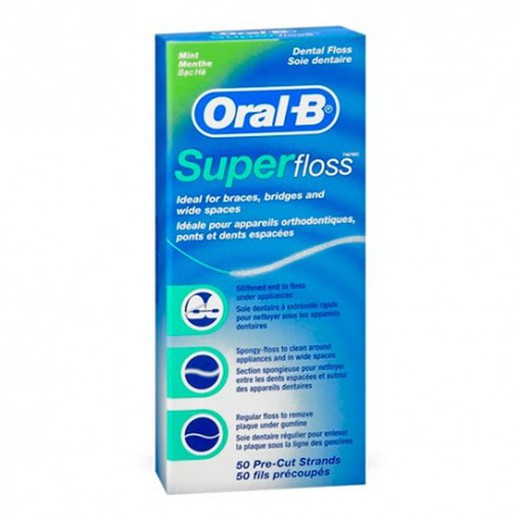 Oral B Seda Dental Super Floss 50 Tiras