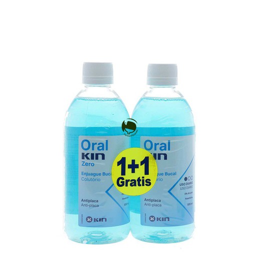 Oral Kin Zero Enjuague bucal Duplo 2 Unidades