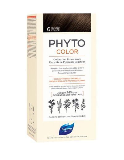 Phyto Color Tinte Vegetal 6 Rubio Oscuro